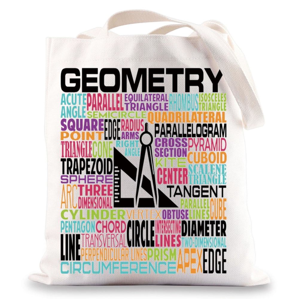Funny Math Teacher Canvas Tote Bag Math Geek Gifts Mathematician Shoulder Bag o
